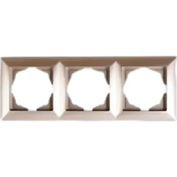 Třírámeček Visage Ambience metalický béžový