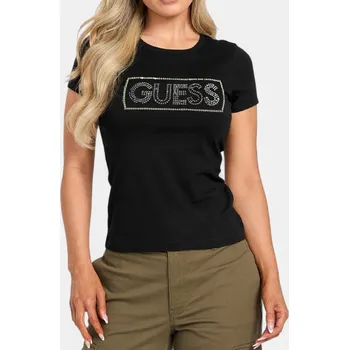 Dámské tričko Dámské černé triko Guess - Velikost XL, Barva Černá 56238 R4BI25KBRVO