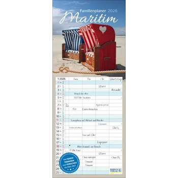 Familienplaner Maritim 2026 - Korsch Verlag