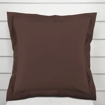 Povlak na polštářek Dekorační povlak na polštář s lemem Rongo RG-015 Tmavě hnědý 50 x 50 cm