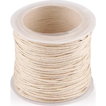 Příze Šňůra bavlněná Ø0,6 mm voskovaná