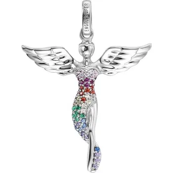 Přívěsek ŠPERKY-NM, Stříbrný anděl s kamínky ERP-ANGEL-S-ZIM