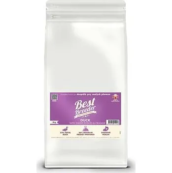 Krmivo pro psa Best Breeder Grain Free Small Breed Duck with Sweet Potato & Orange 2 kg - od psiskoty.cz (Best Breeder Grain Free Small Breed Duck – Granule pro malé psy)