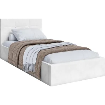 Postel Čalouněná postel 90x200 cm VEGAS VELUR BÍLÁ