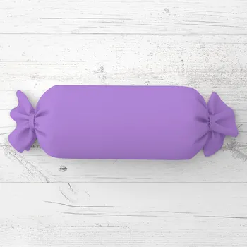Dekorativní polštářek Polštář válec bonbon Rongo RG-038 Světle fialový 15x40 cm
