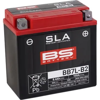 Motobaterie Továrně aktivovaná motocyklová baterie BS-BATTERY BB7L-B2 (FA) (YB7L-B2 (FA)) SLA