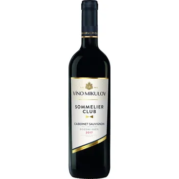 Víno Mikulov Cabernet Sauvignon pozdní sběr Sommelier Club 0,75l