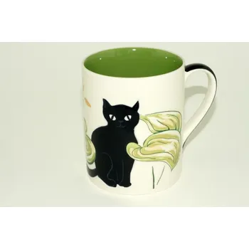 Bílý hrnek s kočkou 0,6 l (Kočičí hrneček)