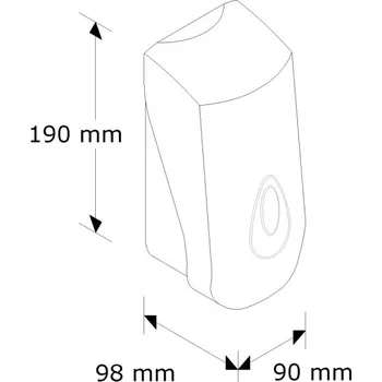 Dávkovač mýdla Dávkovač tekutého mýdla Merida Top bílý na dolévání 0,4l šedá
