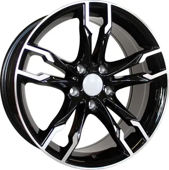 Alu kolo Alu kola Racing Line B1257, 17x8 5x120 ET20, černá + leštění vhodné pro BMW 5 E60, E61 (2004-2009)