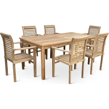 Zahradní sestava Zahradní teakový set 1+6 pro 6 osob Garden IV.