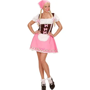 Karnevalový kostým Dámský kostým bavorská dívka (šaty se spodničkou, šátek) - M