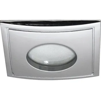 Stropní svítidlo, hermetické, chromové, IP65, čtvercové, SH-05