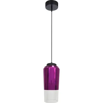 Závěsná stropní lampa 1X60W E27 fialová TUBE