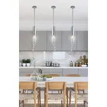 Stropní závěsné svítidlo chromové teplé LED + GU10 Duero