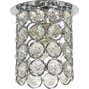 Stropní svítidlo chrom bezbarvé krystalové 40W G9 SK-73