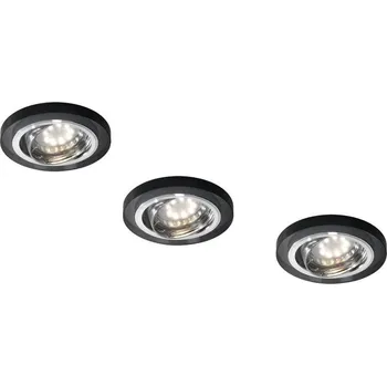 Sada tří černých svítidel SS-15 bez žárovky