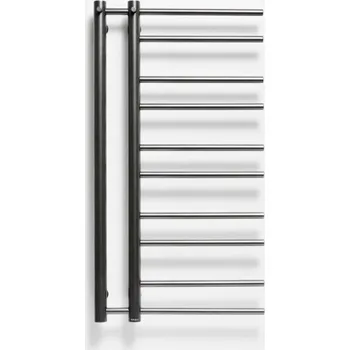 Radiátor P.M.H. Těleso koupelnové PMH Theia 500 x 940 mm, 156 W, pravé, klasické připojení, Metalická antracit lesklá