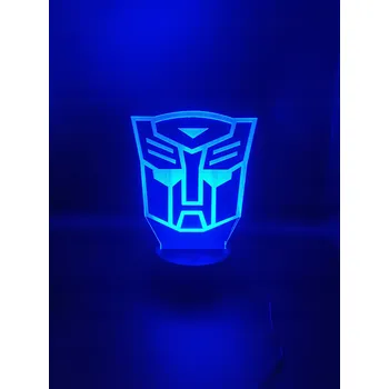 Lampička LED Lampa Transformers Dálkový Ovladač Jméno s Věnováním