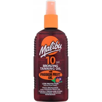 Přípravek na opalování Malibu Passion Fruit Oil SPF10 Olej na opalování Ve Spreji s olejem z maraku