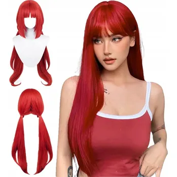 Karnevalová paruka Paruka dlouhé růžové vlasy