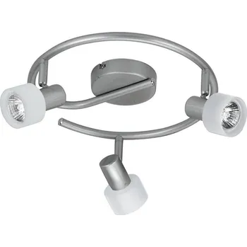 Chytrá spirálová stropní lampa 3X50W GU10 stříbrnobílá