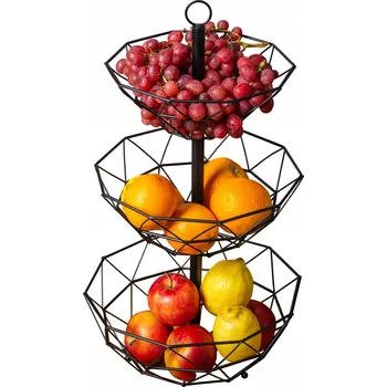 Obraz Kovový koš na ovoce černý