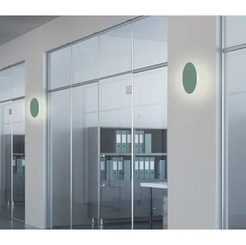 Nástěnné svítidlo Zelená kovová LED nástěnná lampa 6W 150mm Holar Ledea