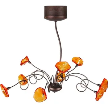 Oranžová stropní lampa 9xG4 Malta
