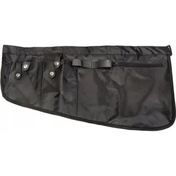 Ledvinka Xhair Kadeřnické pouzdro / ledvinka na nářadí s kapsou na zip, černé XH180065