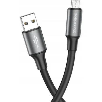 Datový kabel Kabel Borofone USB - microUSB typ B 1 m černý
