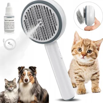Kosmetika pro psa ELEKTRICKÝ HŘEBEN S PÁROU PRO PSY A KOČKY, ZVLHČUJE SRST, IPX7, USB
