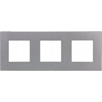 Elektrická zásuvka RÁMEČEK MODULÁRNÍ PLASTOVÝ PC TROJITÝ 3F 228mm DO ZÁSUVKY KONTAKT VYPÍNAČ