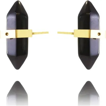 Náušnice Flamenco Mystique Náušnice z pozlacené nerezové oceli s horským krystalem KST2912CZ