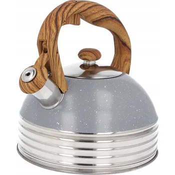 Varná konvice Tradiční ocelová Konvice Brunbeste 2,5 l hnědá, stříbrná, šedá