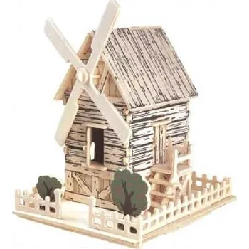 Puzzle Woodcraft Dřevěné 3D puzzle větrný mlýn - 36 dílků