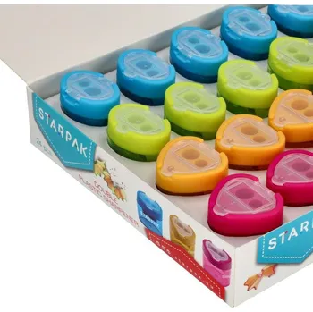 Ořezávátko Ořezávátko ruční, dvojité, s nádobkou Starpak, vícebarevné