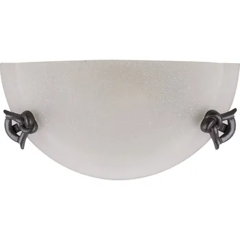 Skleněná nástěnná lampa 60W E27 Eva