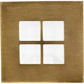 Čtvercové zlaté saténové svítidlo na schodiště G4 MS-05