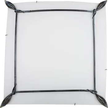 Čtvercová skleněná stropní lampa Laur