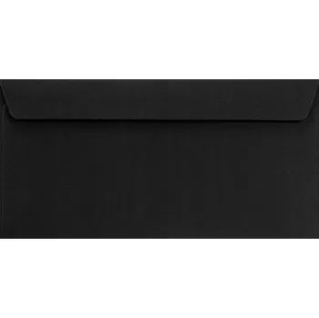 Obálka Obálky na poukazy, vouchery, pozvánky DL HK Sirio Col. Nero černé - 25 Ks.