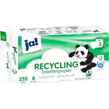 Toaletní papír Ja! Toilettenpapier 8 rolí 3 vrstvý