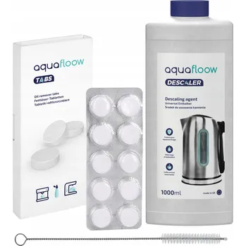 Sada AquaFloow odvápňovač pro kávovar 1l + čisticí tablety + kartáček