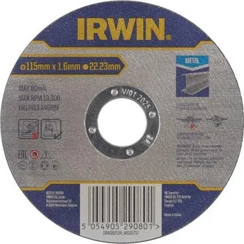 Řezný kotouč Kotouč řezný na kov 115x1,6 - PRO PERFORMANCE IRWIN