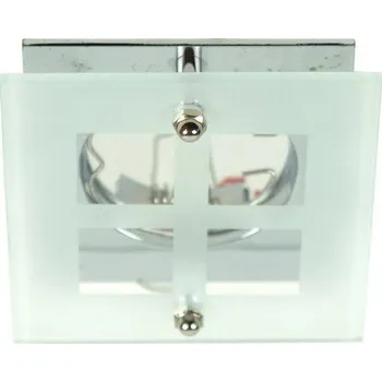 Stropní svítidlo čtvercové sklo chrom SZ-06 2229104