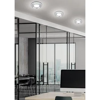 Stropní svítidlo kulaté s očkem bílé LED SSP-26