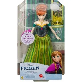 Panenka Mattel Ledové Království Panenka Anna zpívající německy 30 cm HMG45