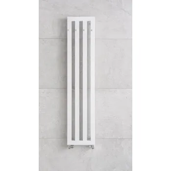 Radiátor P.M.H. Těleso koupelnové PMH Darius s háčky 326 x 1500 mm, 506 W, klasické připojení, Bílá matná RAL 9010