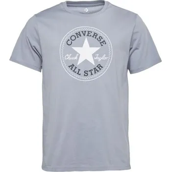 Pánské tričko Pánské tričko Converse STANDARD FIT CHUCK PATCH CORE S Světle modrá, Bílá, Tmavě modrá