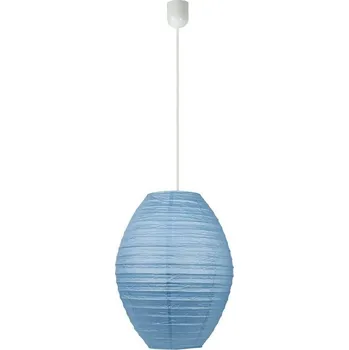 Modrá papírová závěsná lampa UL cocoon